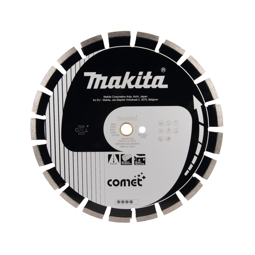Deimantinis diskas Makita B-13275, 350mm COMET ASFALTUI Deimantinis diskas Makita B-13275, 350mm COMET ASFALTUI