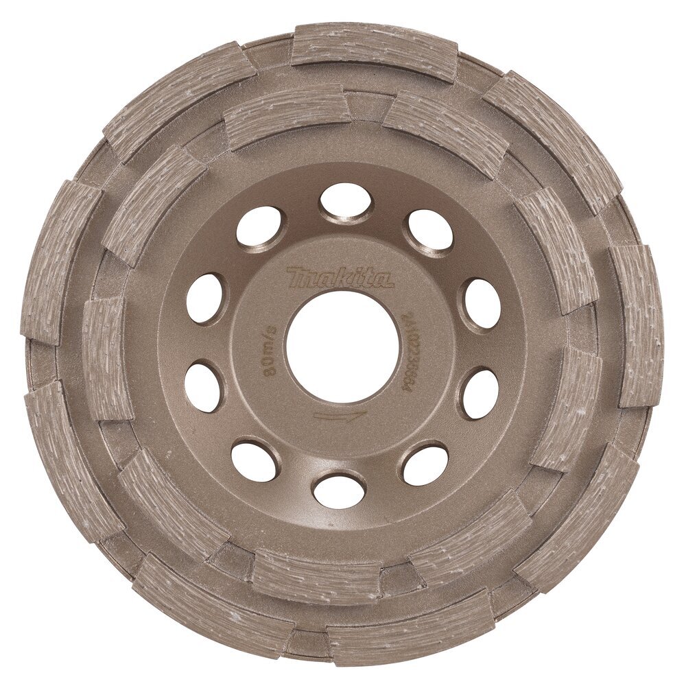 DEIMANTINIS ŠLIFAVIMO DISKAS BETONUI Makita D-80606, dvigubo segmento, 125mmx22,23mm