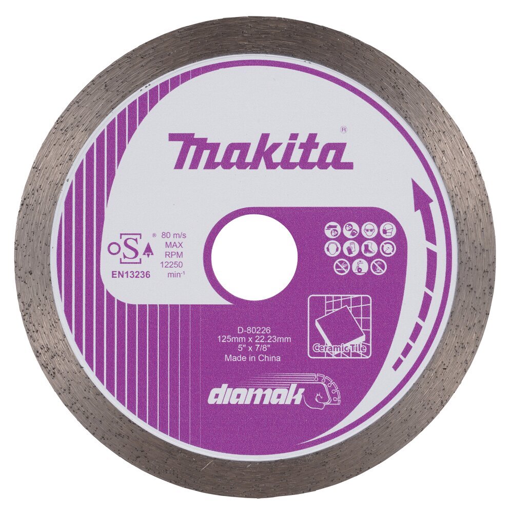 Deimantinis pjovimo diskas Makita D-80226, ø125 mm Deimantinis pjovimo diskas Makita D-80226, ø125 mm