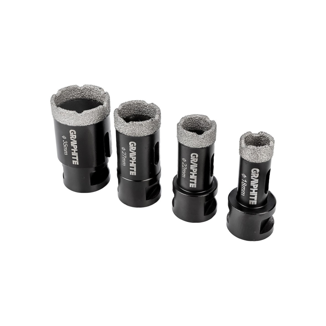 Deimantiniai pjūklai (18, 22, 27, 35 mm), 4 vnt. 3