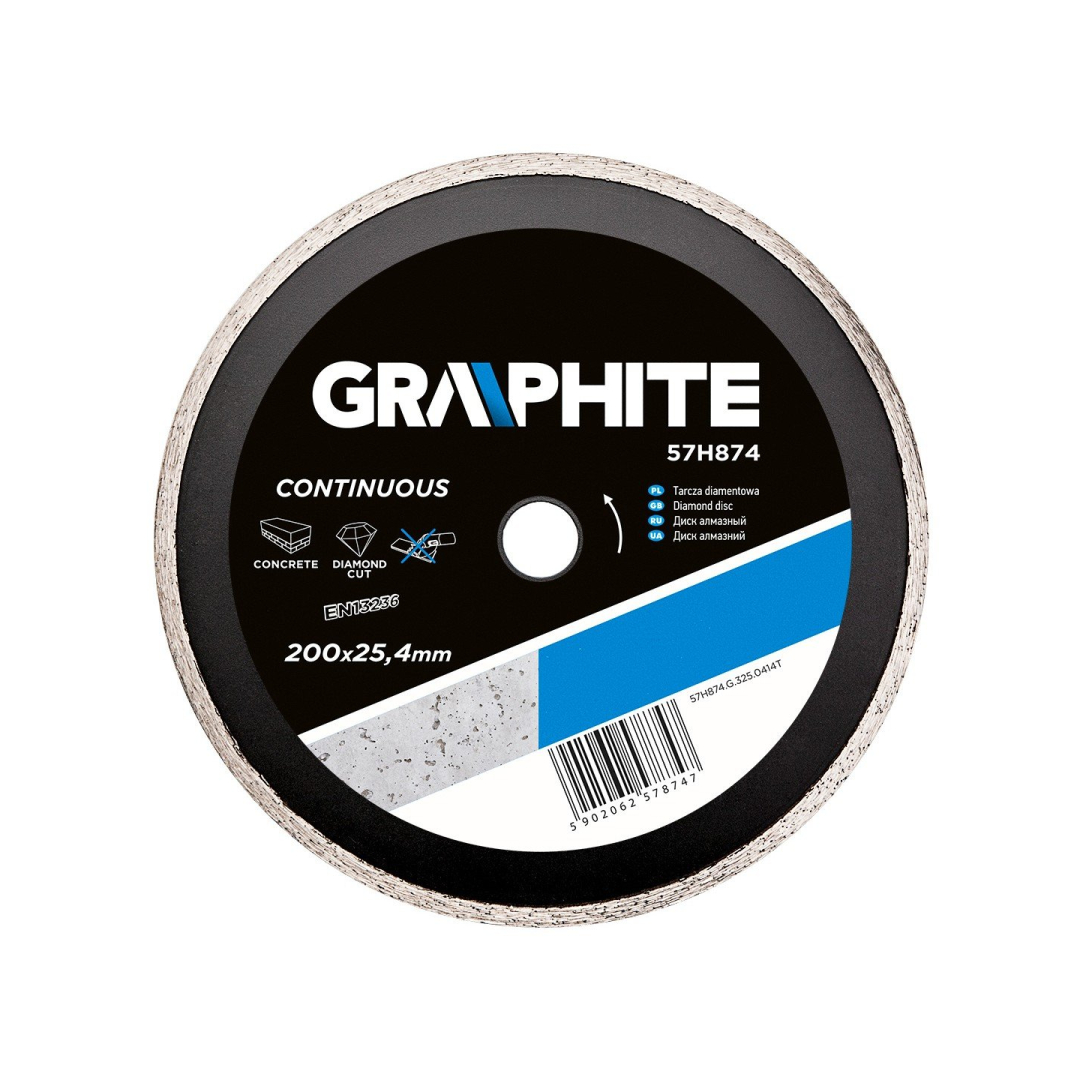 Deimantinis diskas 200 x 25.4 mm, continuous