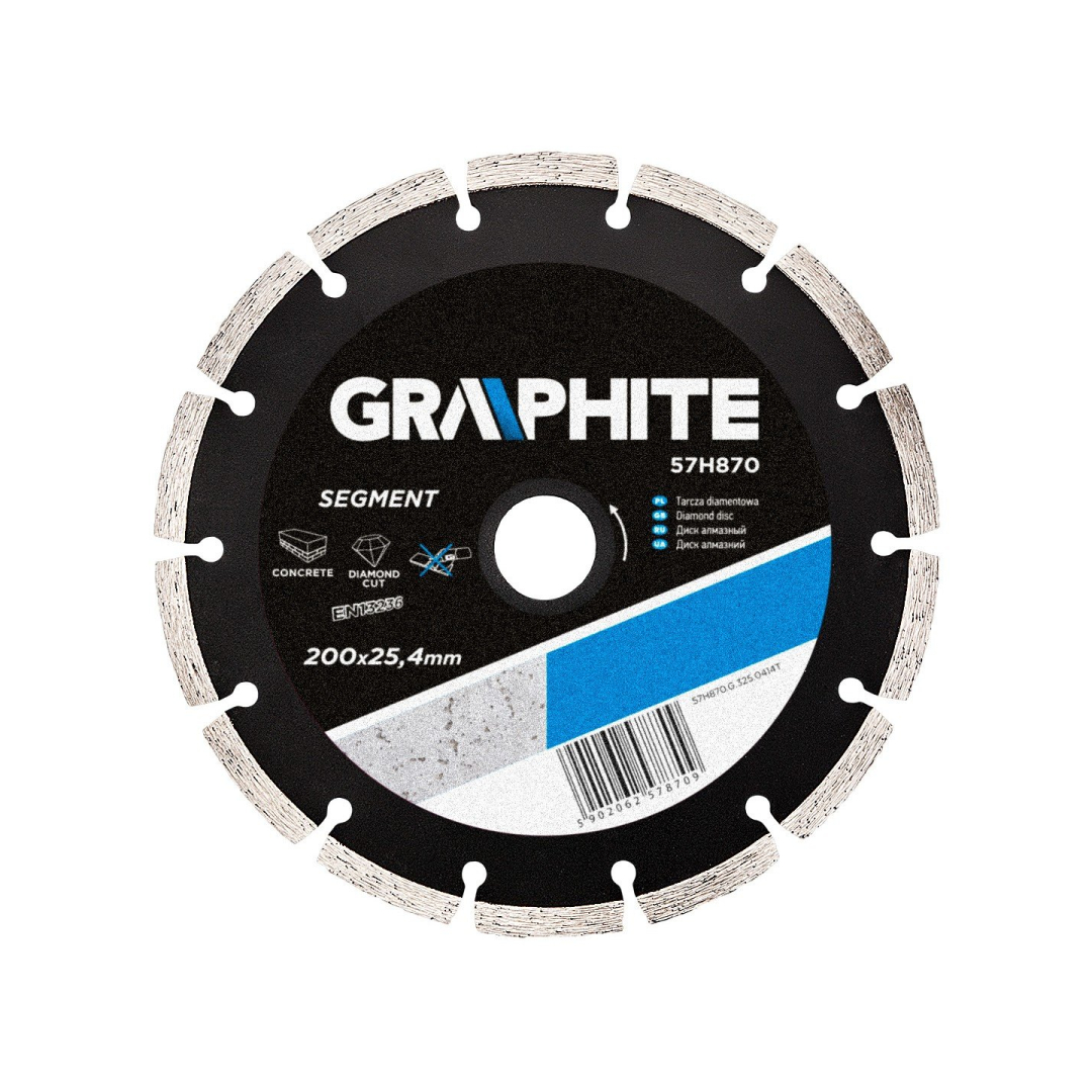 Deimantinis diskas 200x25,4mm segmented