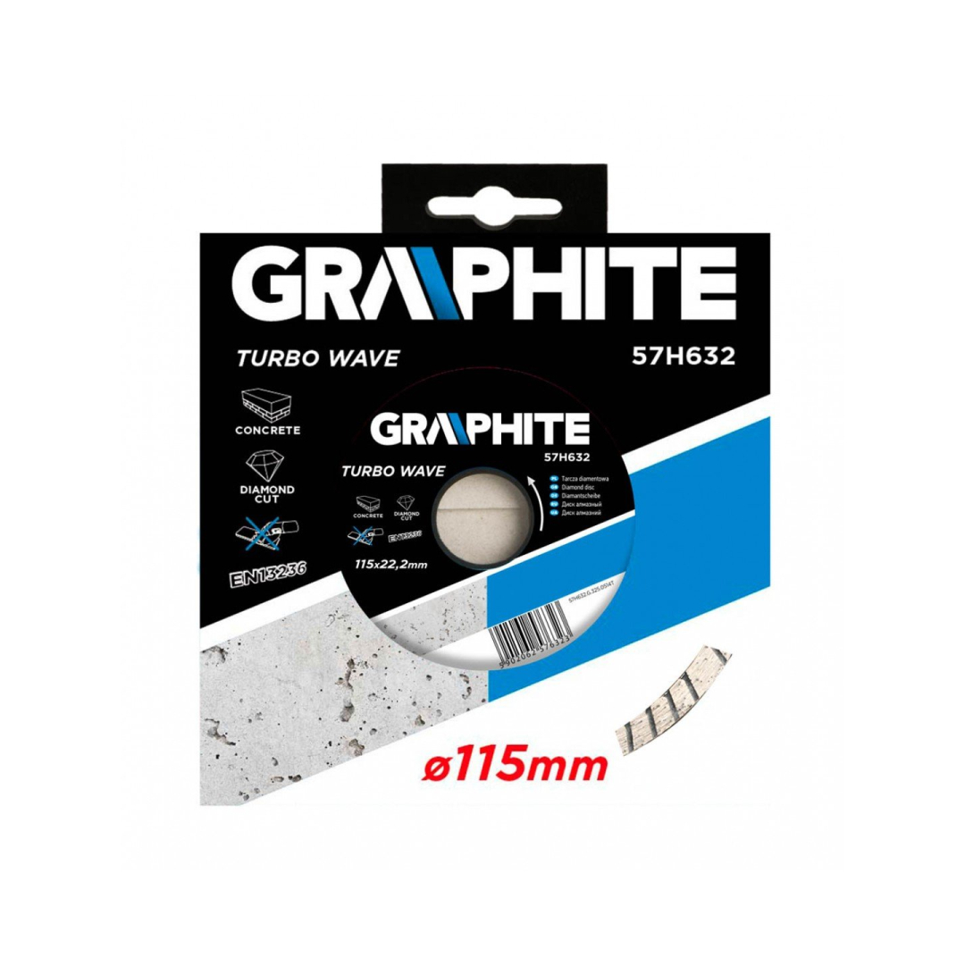 Deimantinis diskas skersmuo 115 mm, Turbo Wave 1 Deimantinis diskas skersmuo 115 mm, Turbo Wave 1