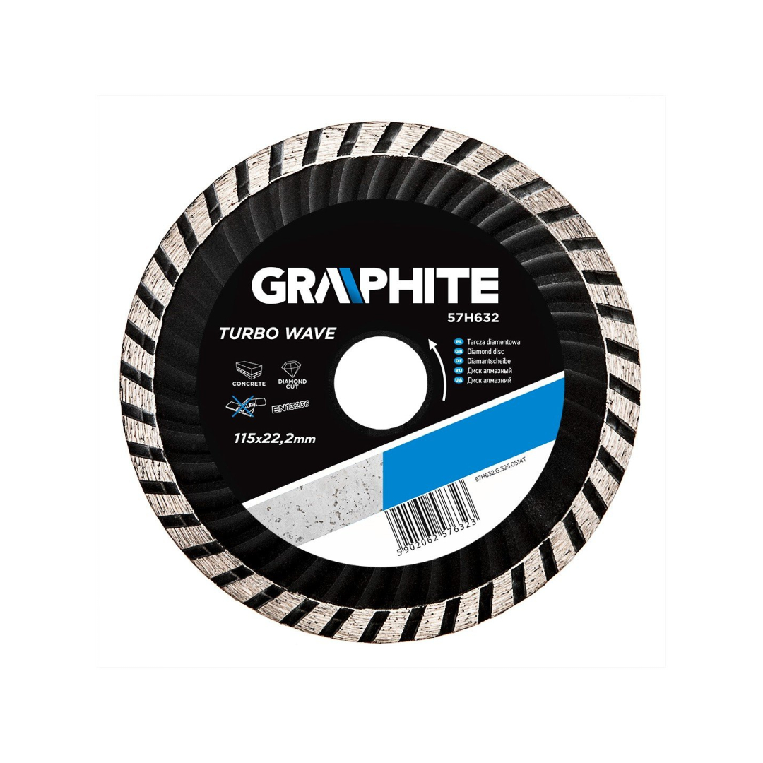 Deimantinis diskas skersmuo 115 mm,  Turbo Wave