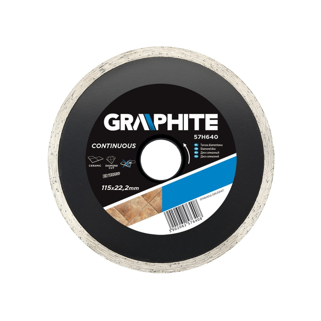 Deimantinis diskas skersmuo 115 mm, vientisas Deimantinis diskas skersmuo 115 mm, vientisas