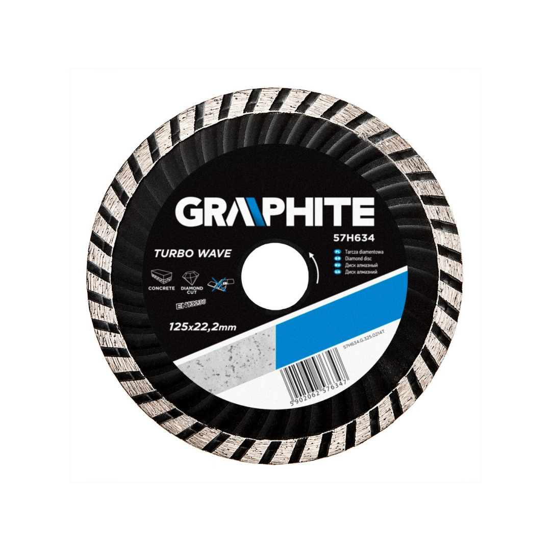 Deimantinis diskas skersmuo 125 mm,  Turbo Wave