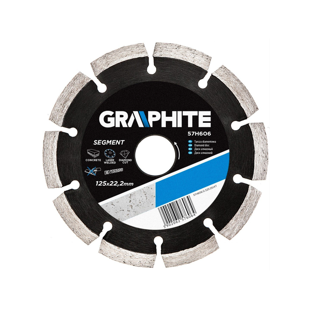 Deimantinis diskas skersmuo 125mm, segmentas prik Deimantinis diskas skersmuo 125mm, segmentas prik