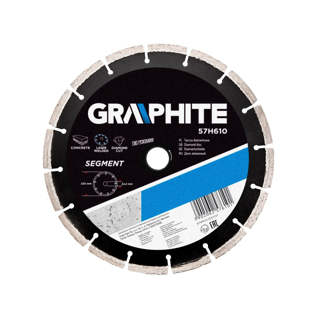 Deimantinis diskas skersmuo 230mm,  segmentas prik Deimantinis diskas skersmuo 230mm,  segmentas prik