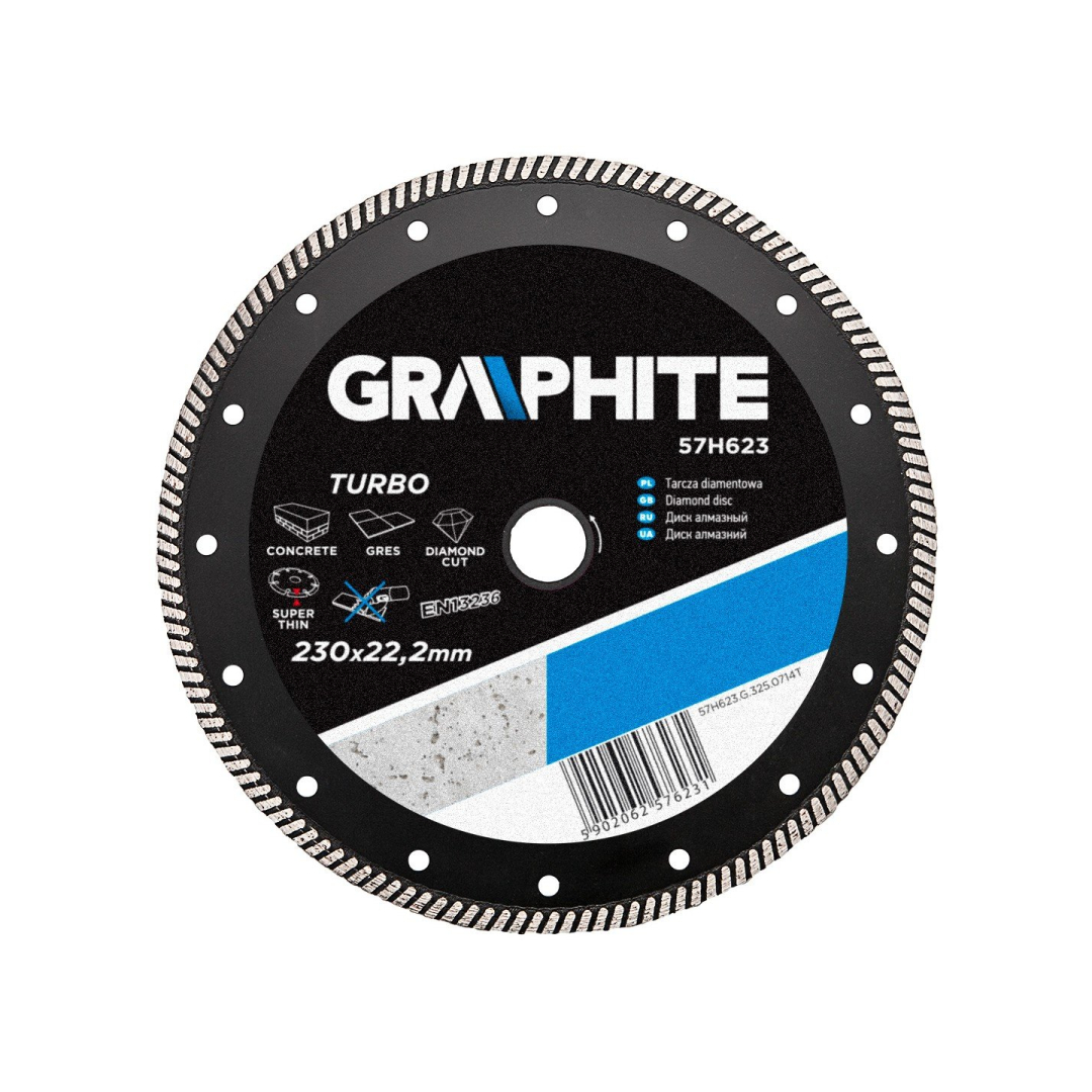 Deimantinis diskas skersmuo 230mm,  Turbo super