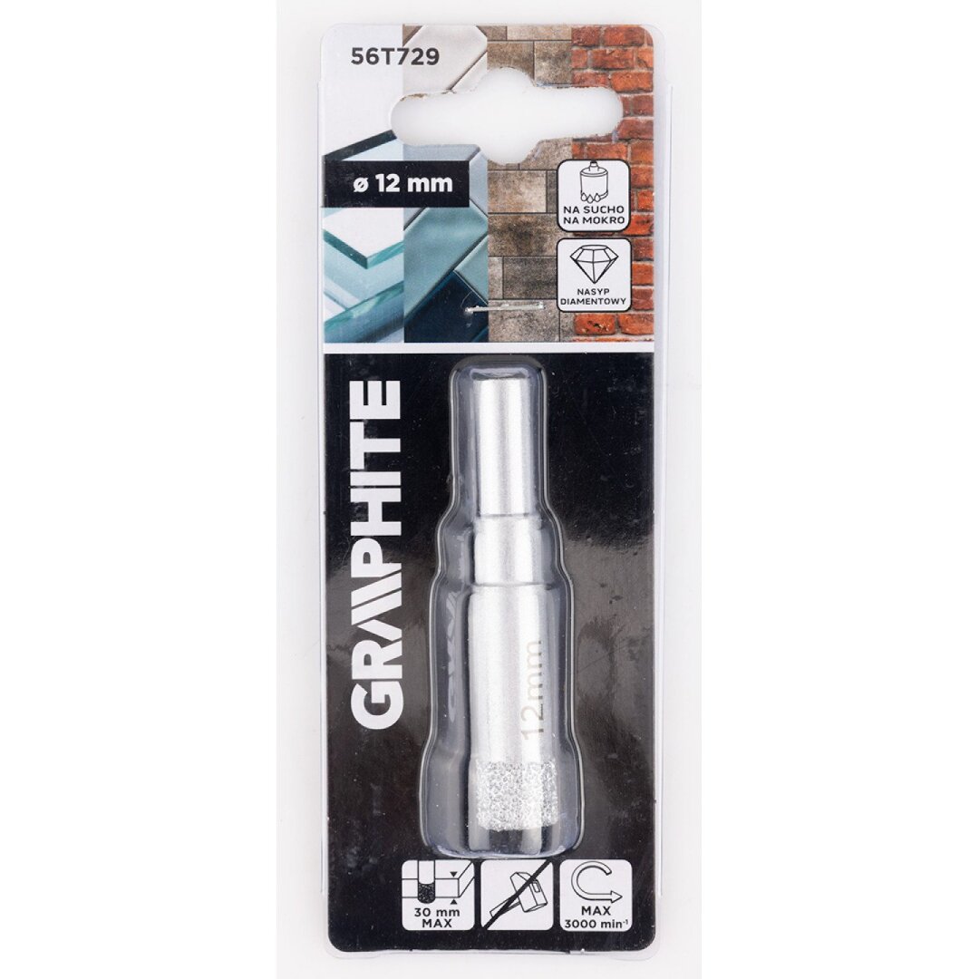 Deimantinis grąžtas 12 mm 1