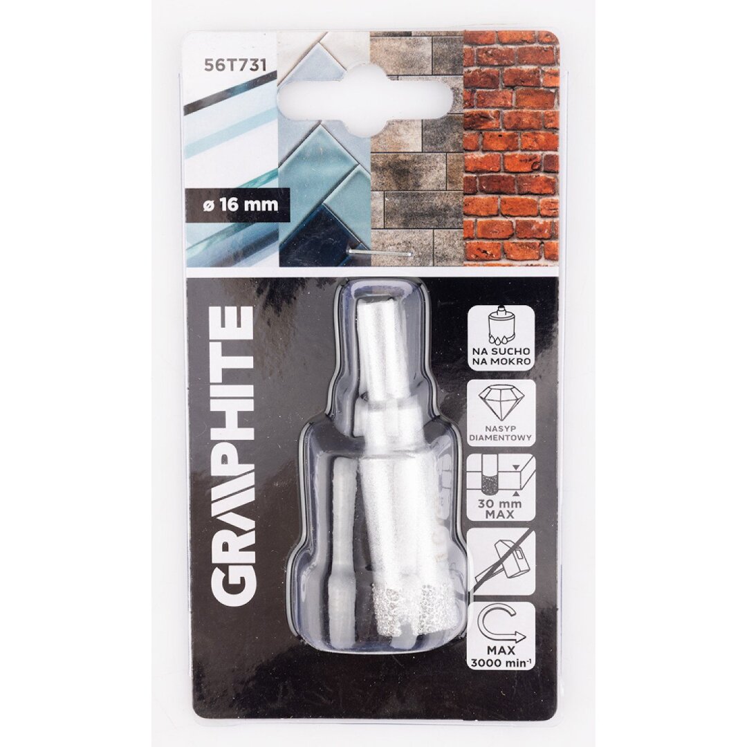 Deimantinis grąžtas 16 mm 1