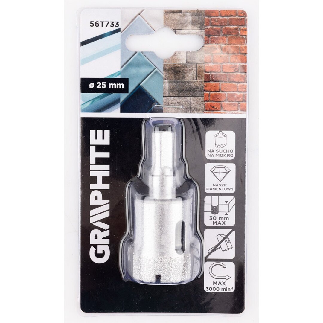 Deimantinis grąžtas 25 mm 1 Deimantinis grąžtas 25 mm 1