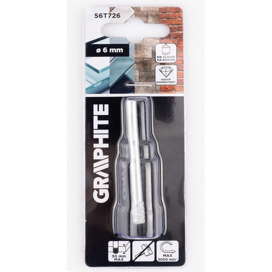 Deimantinis grąžtas 6 mm 1