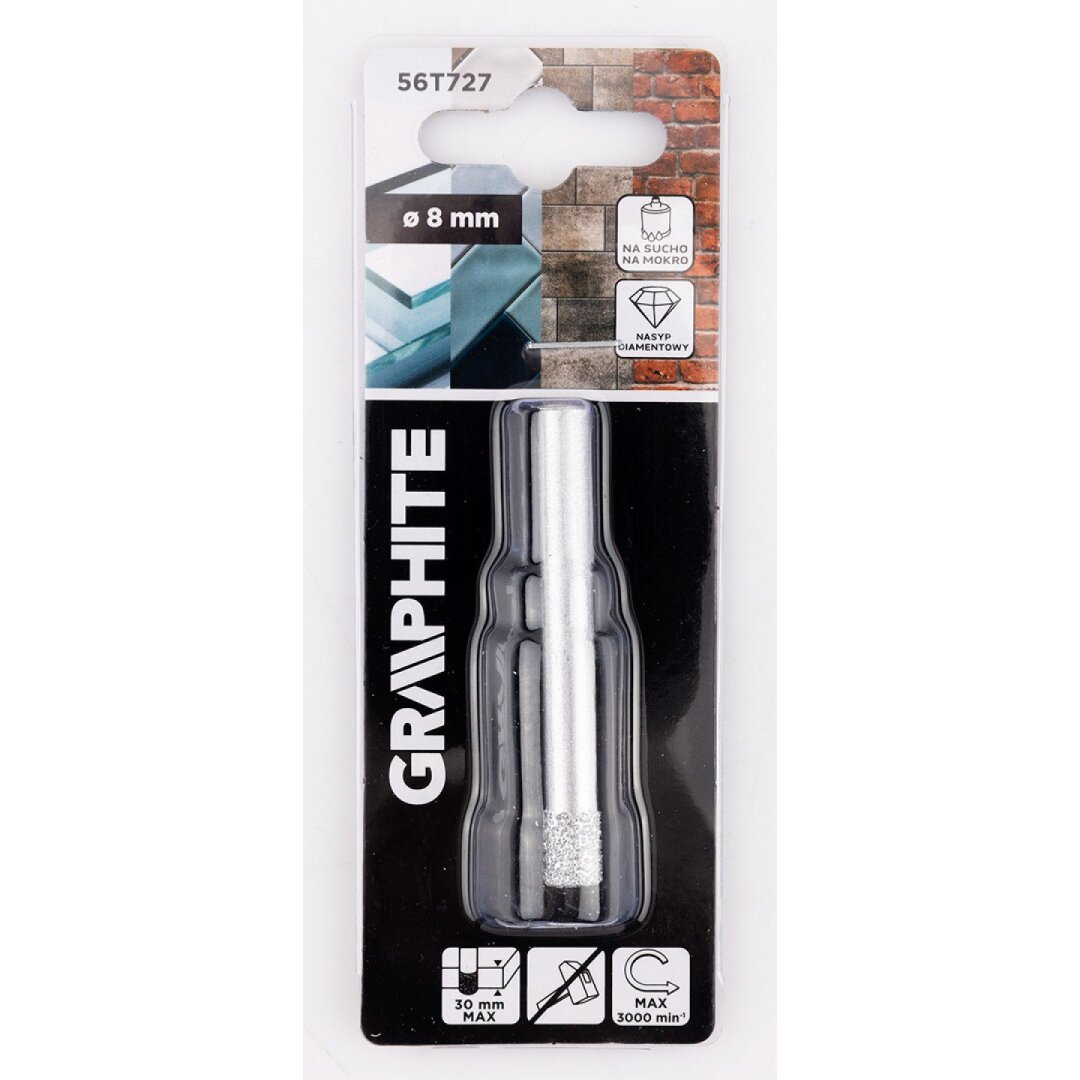 Deimantinis grąžtas 8 mm 1