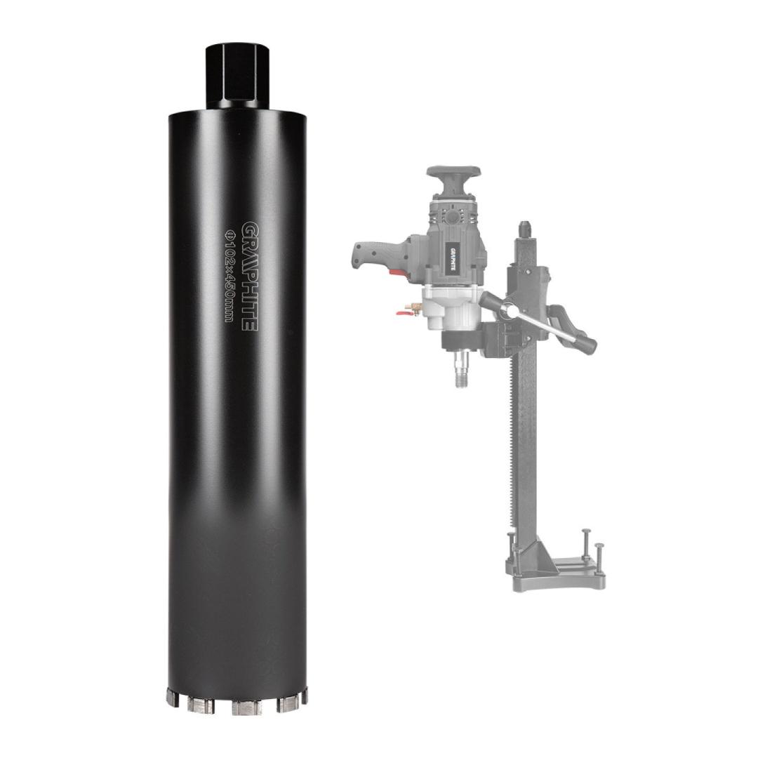 Deimantinis gręžimo skylių pjūklas 58G540 102×450mm×9T 6