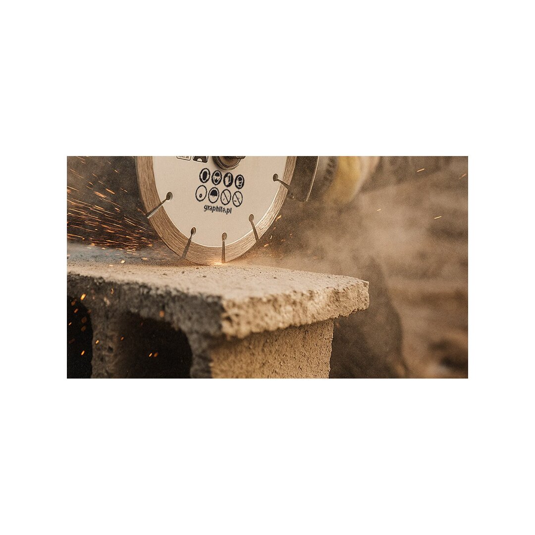 Deimantinis segmentinis pjovimo diskas, 180 x 22,2 mm, sausam pjovimui 2 Deimantinis segmentinis pjovimo diskas, 180 x 22,2 mm, sausam pjovimui 2