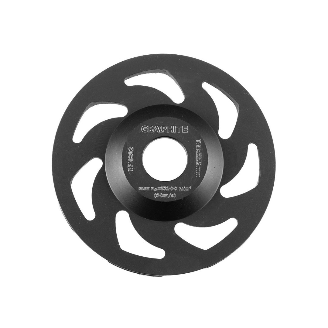 Deimantinis šlifavimo diskas 115 x 22,2 x 5 mm, L segmentas 2 Deimantinis šlifavimo diskas 115 x 22,2 x 5 mm, L segmentas 2