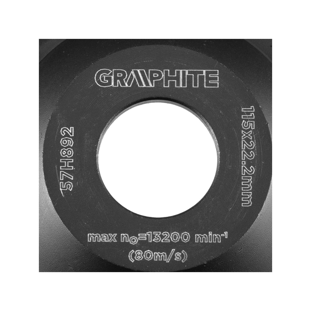 Deimantinis šlifavimo diskas 115 x 22,2 x 5 mm, L segmentas 3