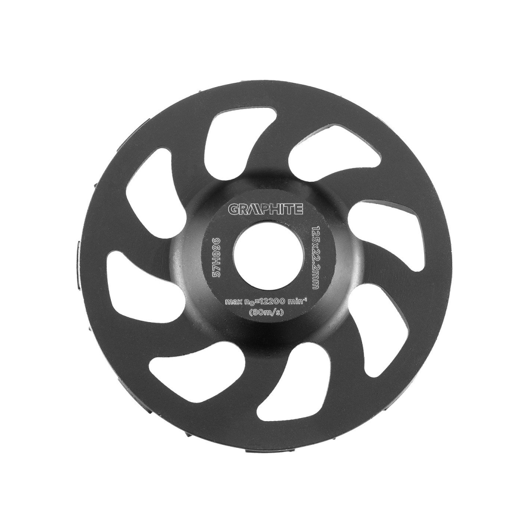 Deimantinis šlifavimo diskas 125 x 22,2 x 5 mm, didelis atsparumas 2 Deimantinis šlifavimo diskas 125 x 22,2 x 5 mm, didelis atsparumas 2