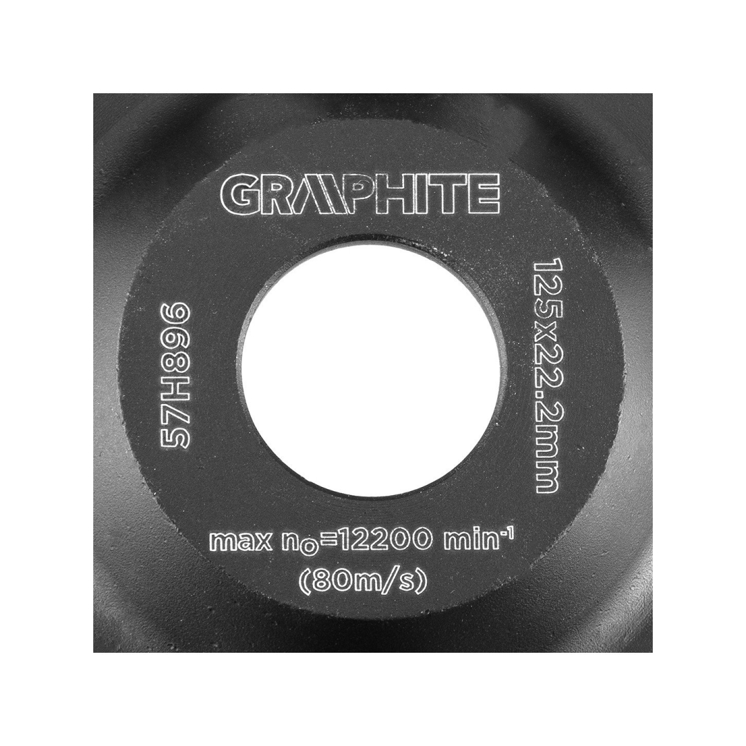 Deimantinis šlifavimo diskas 125 x 22,2 x 5 mm, didelis atsparumas 3 Deimantinis šlifavimo diskas 125 x 22,2 x 5 mm, didelis atsparumas 3