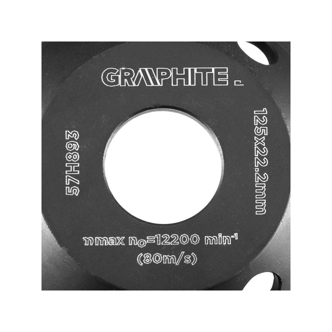 Deimantinis šlifavimo diskas 125 x 22,2 x 5 mm, L segmentas 3