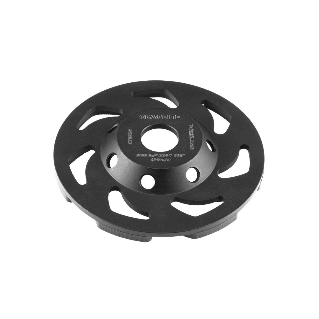 Deimantinis šlifavimo diskas 125 x 22,2 x 5 mm, L segmentas Deimantinis šlifavimo diskas 125 x 22,2 x 5 mm, L segmentas