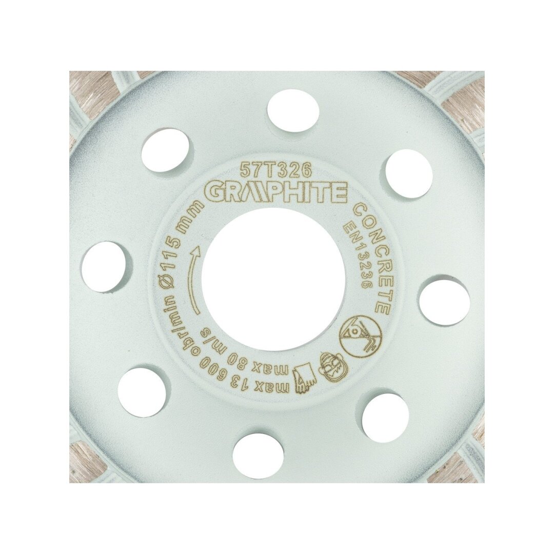 Deimantinis šlifavimo diskas, turbo, 115 x 22,2 mm, sausam pjovimui 3