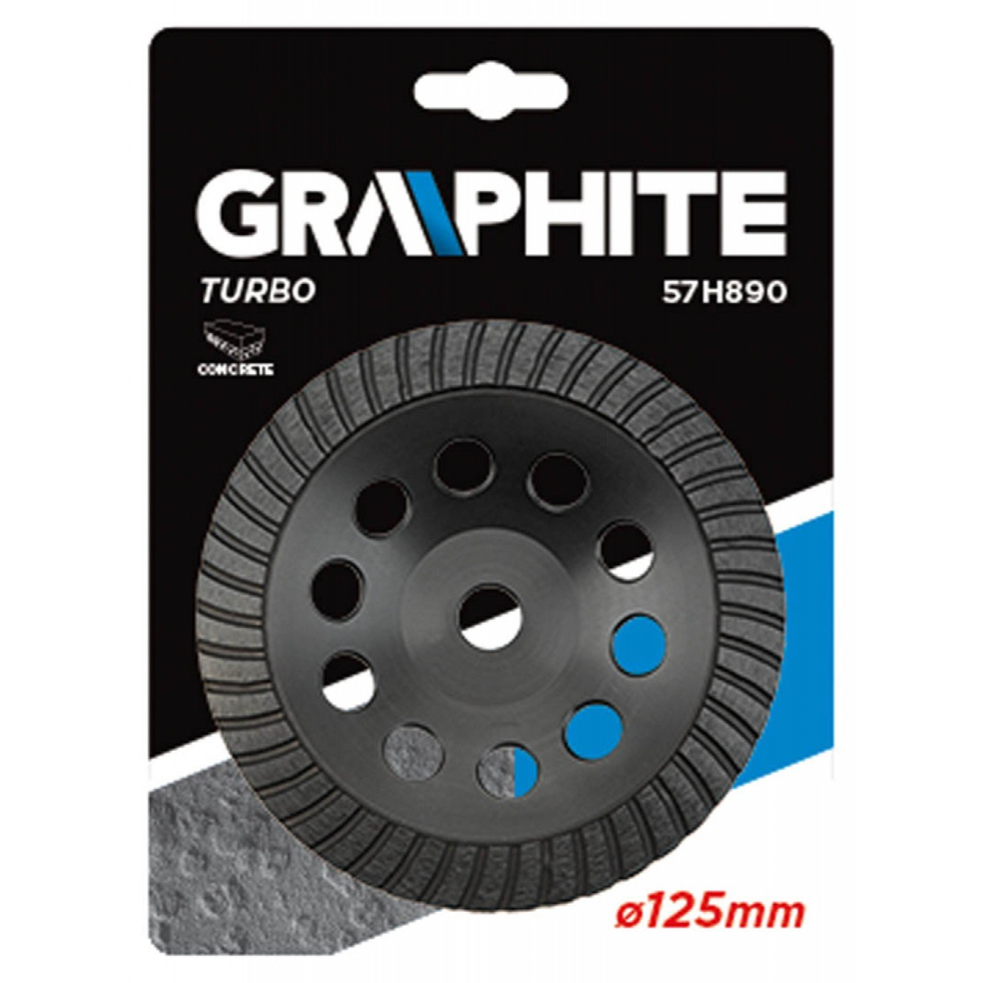 Deimantinis šlifavimo diskas125x5x22,2mm turbo 1 Deimantinis šlifavimo diskas125x5x22,2mm turbo 1