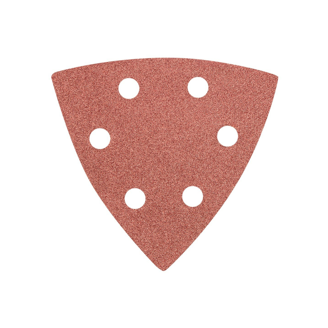 Delta Šlifavimo popierius 93 x 93 mm, K120, 5 vnt., su skylutėmis