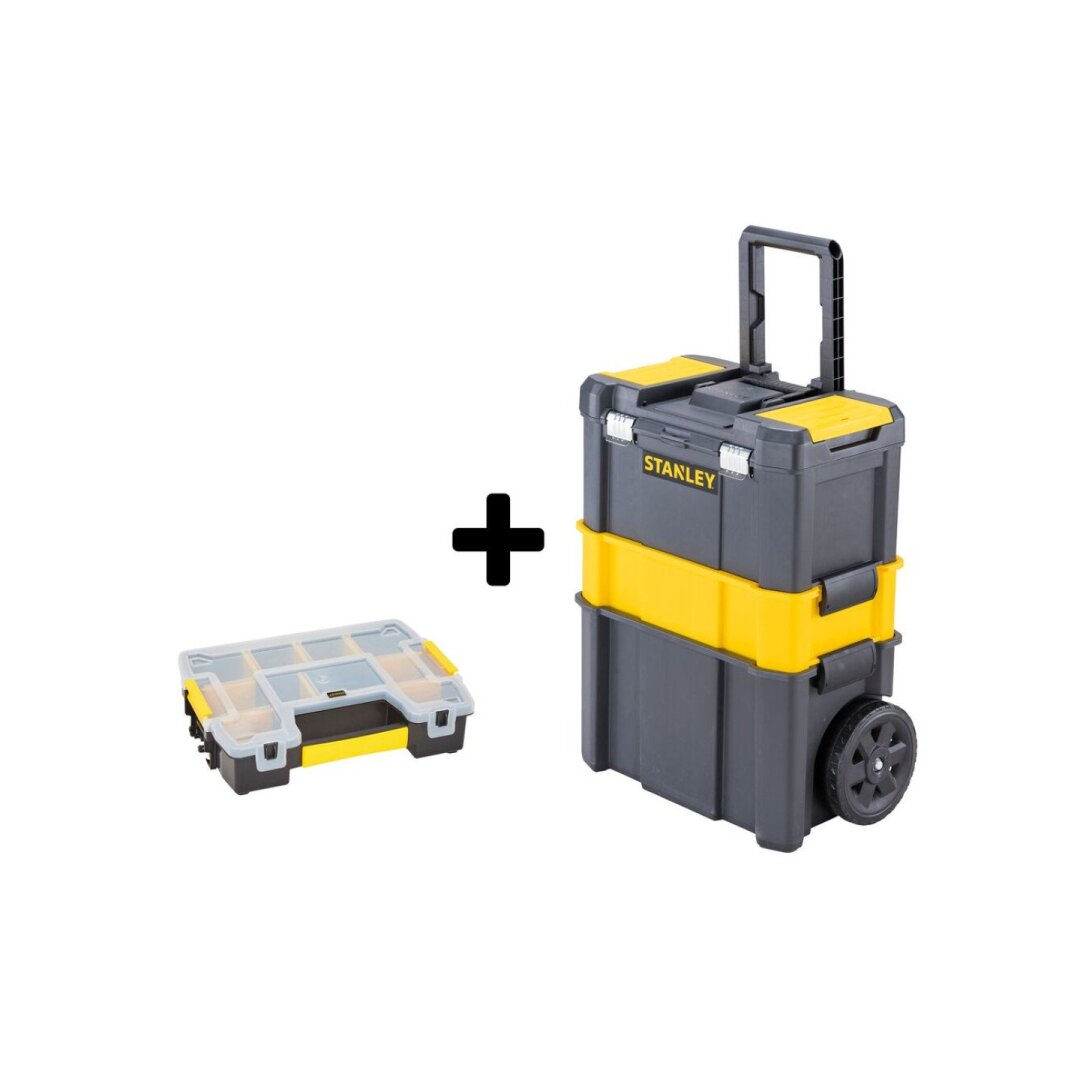 Dėžė įrankiams su ratukais plius Organazairis 47x25x63 cm