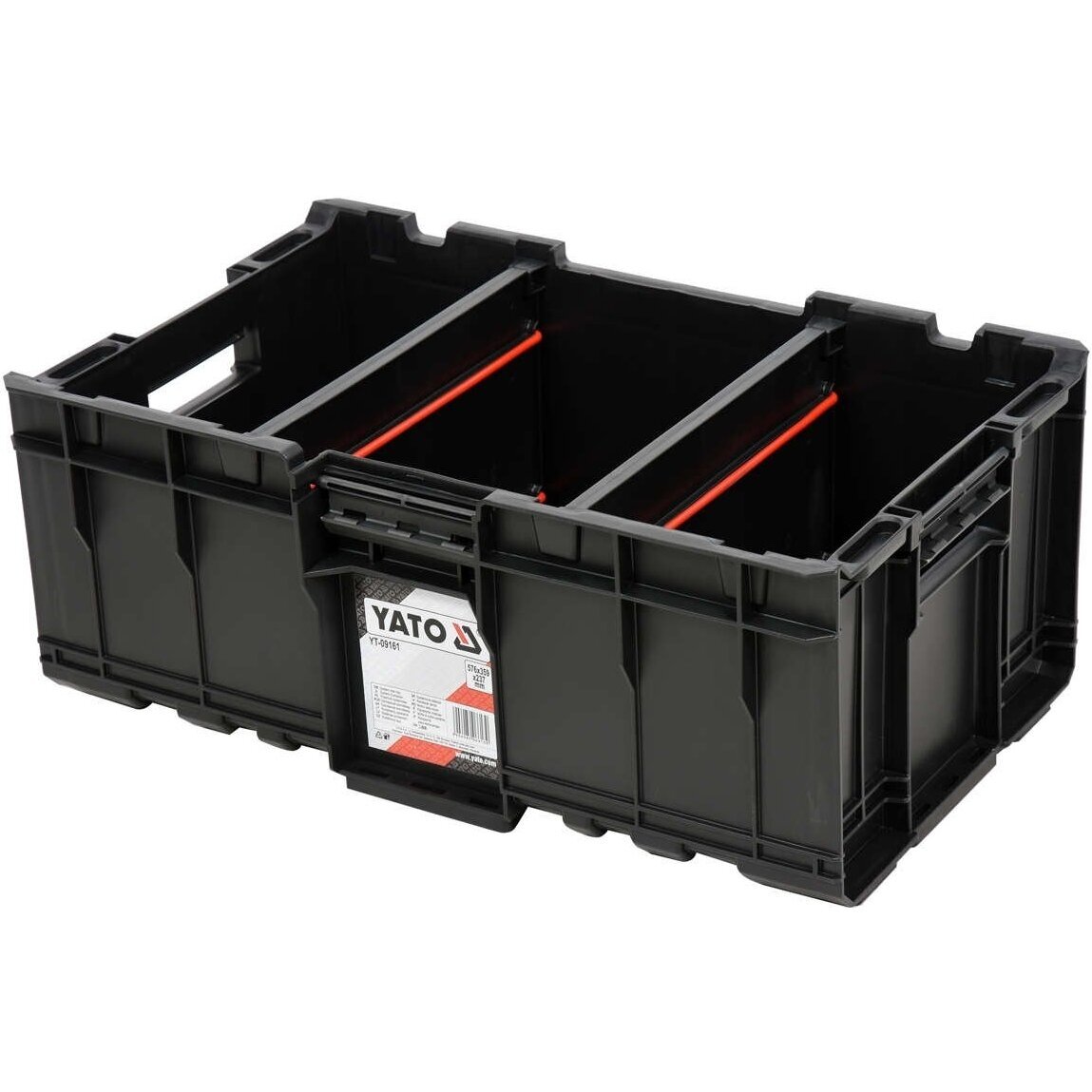 Dėžė įrankiams ant ratukų Yato YT-09161, 3-jų dalių 2 Dėžė įrankiams ant ratukų Yato YT-09161, 3-jų dalių 2