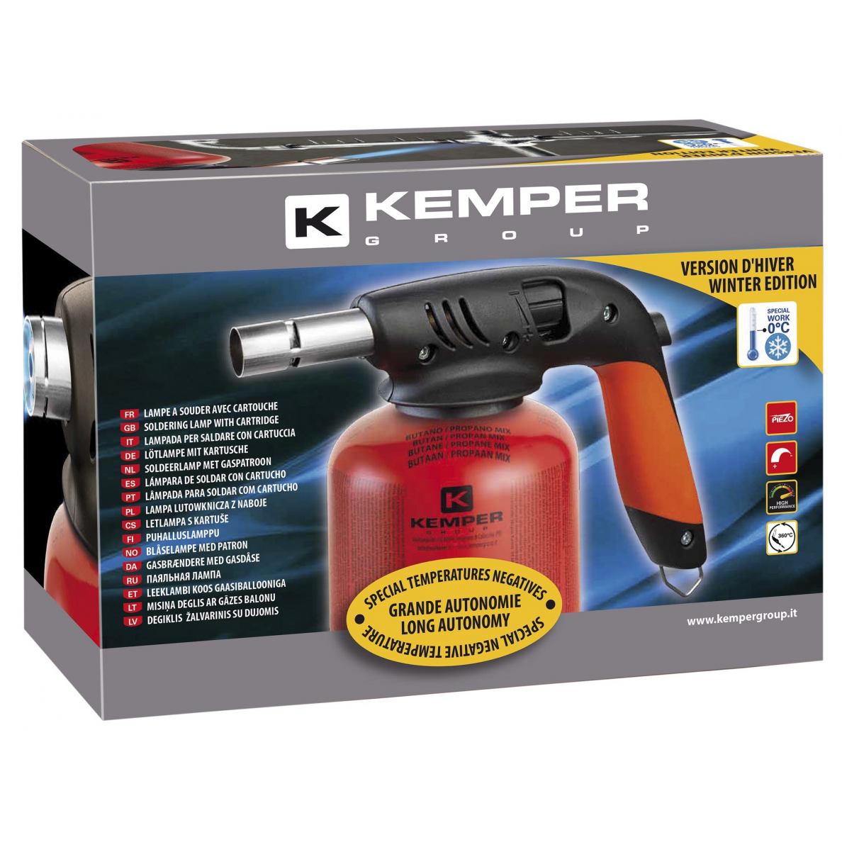 Degiklis su dujų balionu „KEMPER" 1