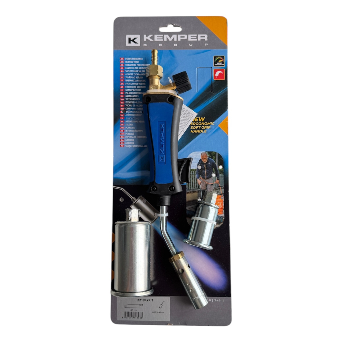 Degiklis su Ø 20/30/45 mm antg. ir žarna, Kemper Degiklis su Ø 20/30/45 mm antg. ir žarna, Kemper