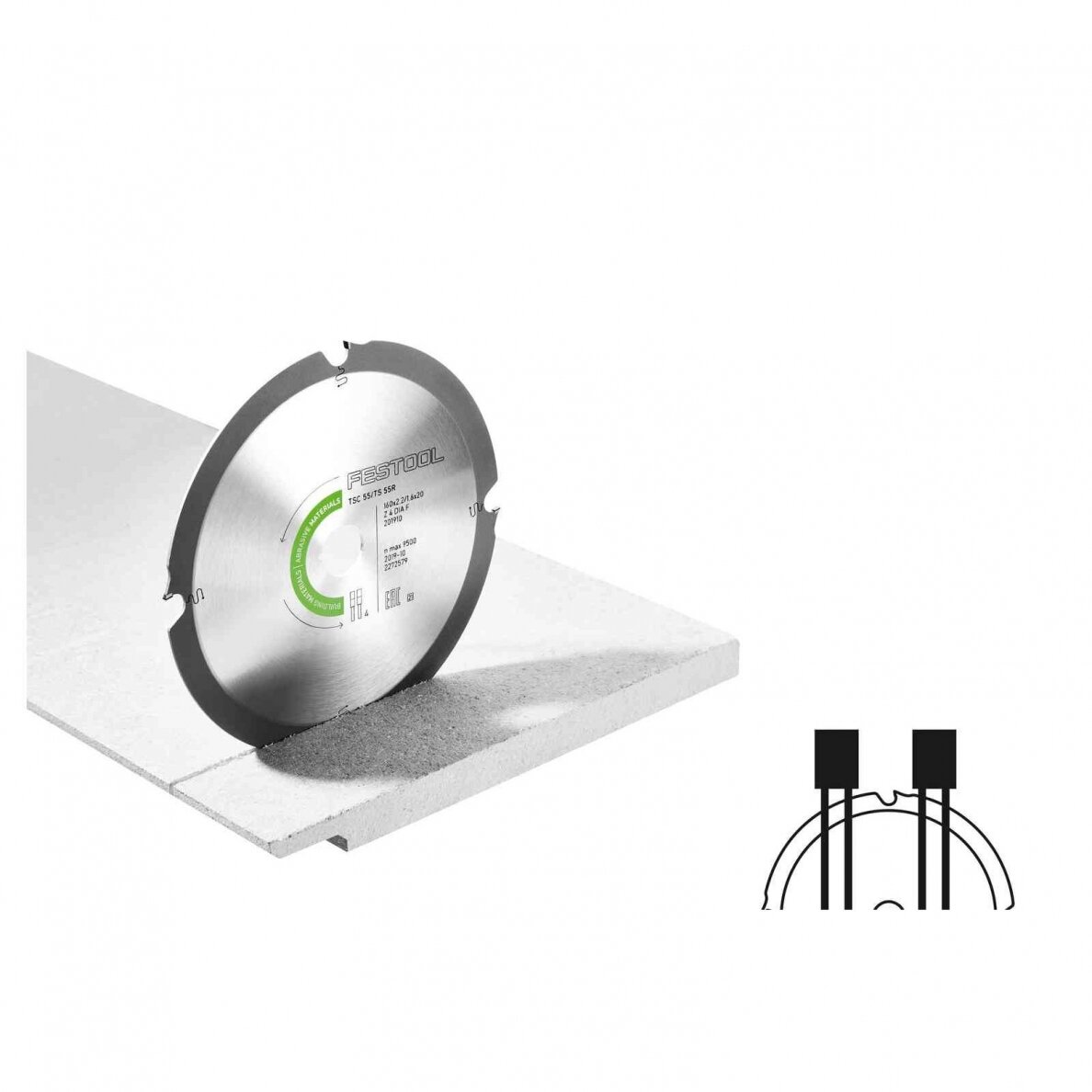 Deimantinis pjovimo diskas ABRASIVE MATERIALS Festool DIA 160x2,2x20 F4 (201910) Deimantinis pjovimo diskas ABRASIVE MATERIALS Festool DIA 160x2,2x20 F4 (201910)