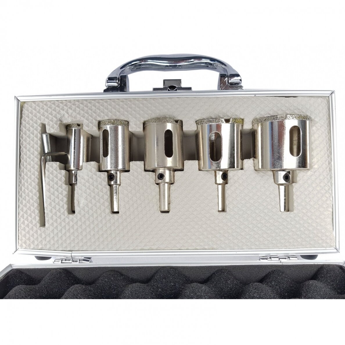 Deimantinių karūnų rinkinys Essen tools, 25-41 mm, 5 vnt 6 Deimantinių karūnų rinkinys Essen tools, 25-41 mm, 5 vnt 6