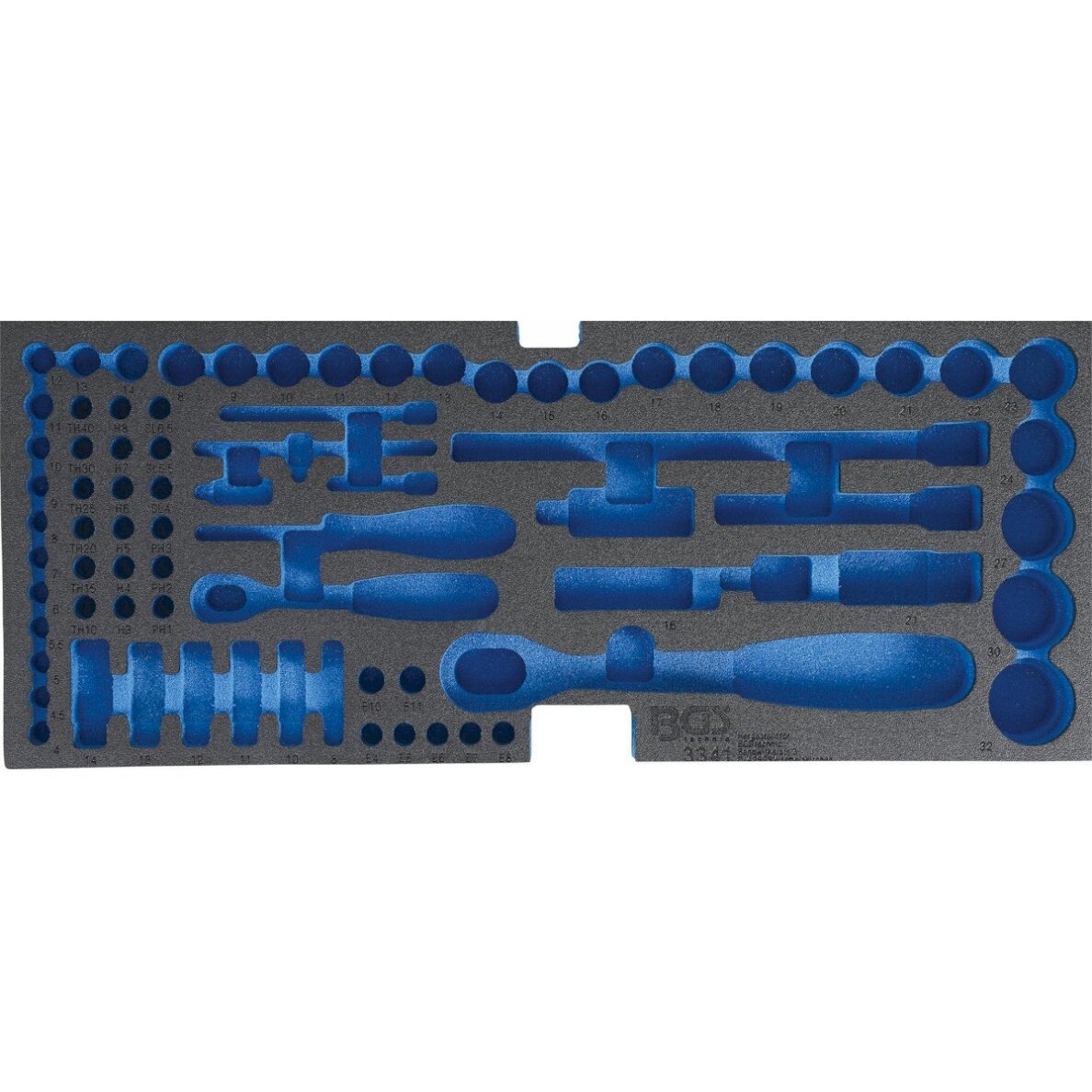 Dėklas, skirtas BGS 3312, tuščias: įrankių komplektui (3341-1) Dėklas, skirtas BGS 3312, tuščias: įrankių komplektui (3341-1)