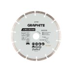 Deimantinis segmentinis pjovimo diskas, 180 x 22,2 mm, sausam ir šlapiam pjovimui
