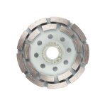 Deimantinis šlifavimo diskas, 2 segmentai, 125 x 22,2 mm, sausa