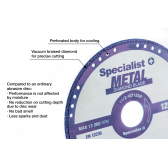 Deimantinis pj. diskas metalui 125x1,4x22,23 mm