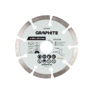 Deimantinis segmentinis pjovimo diskas, 125 x 22,2 mm, sausam pjovimui