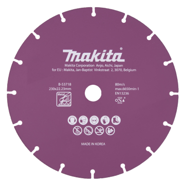 Deimantinis diskas Makita B-53718, 230mm Deimantinis diskas Makita B-53718, 230mm