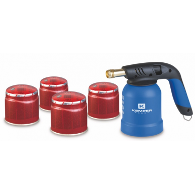 Degiklis „KEMPER" REG su piez + 4 balionai Degiklis „KEMPER" REG su piez + 4 balionai