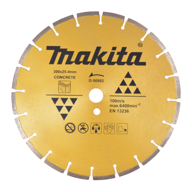 Deim. diskas betonui Makita D-56982, 300/25,4 mm Deim. diskas betonui Makita D-56982, 300/25,4 mm