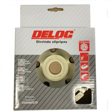 Deim. šlif. lėkštelė 125x5x8x22,23 mm 1 Deim. šlif. lėkštelė 125x5x8x22,23 mm 1