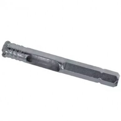 Deimantinė gręžimo karūna akmens masei, Dedra DED1570, HEX, 5mm 1 Deimantinė gręžimo karūna akmens masei, Dedra DED1570, HEX, 5mm 1