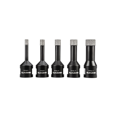 Deimantiniai pjūklai (6, 8, 10, 12, 16 mm), 5 dalių rinkinys. 3
