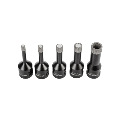 Deimantiniai pjūklai (6, 8, 10, 12, 16 mm), 5 dalių rinkinys. 4