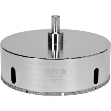 Deimantinis cilindrinis grąžtas Yato, 125 mm 1