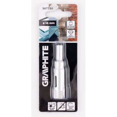 Deimantinis grąžtas 14 mm 1 Deimantinis grąžtas 14 mm 1