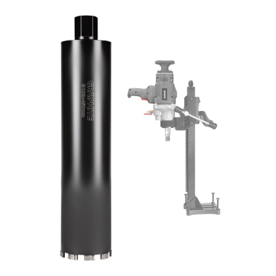 Deimantinis gręžimo skylių pjūklas 58G540 102×450mm×9T 6